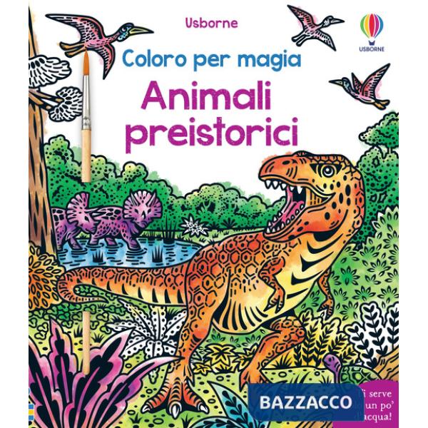 Animali preistorici. Ediz. illustrata. Con pennello