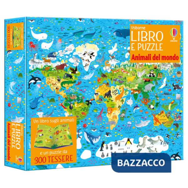Animali del mondo. Ediz. a colori. Con puzzle da 300 tessere