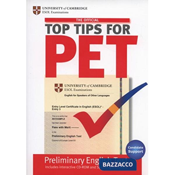 ESOL TOP TIPS FOR PET + CD