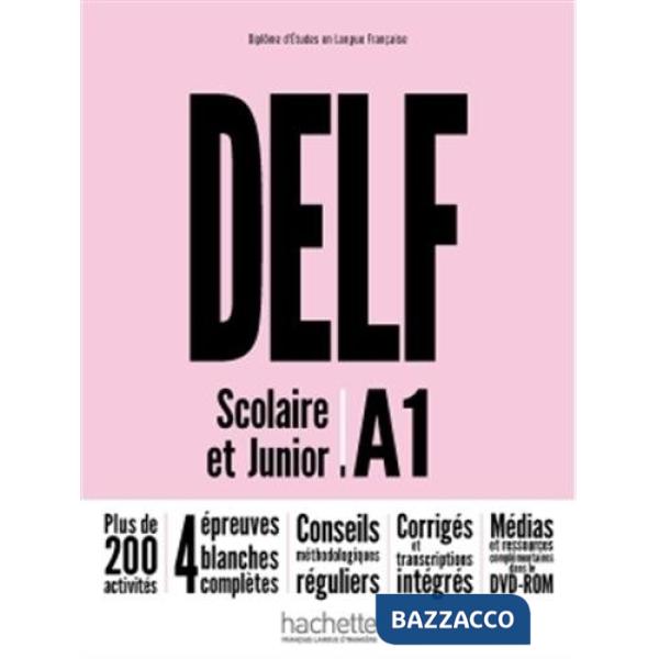 DELF A1 SCOLAIRE ET JUNIOR (ED. INTERNAZ) ED. 2018 LIVRE + DVD A1