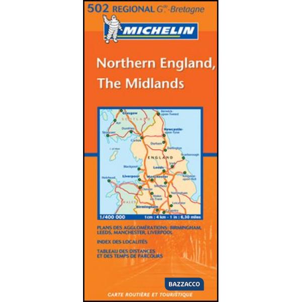 Northern England, The Midlands 1:400.000