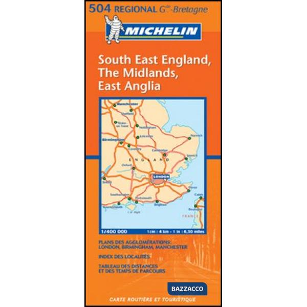 South England, The Midlands, East Anglia 1:400.000