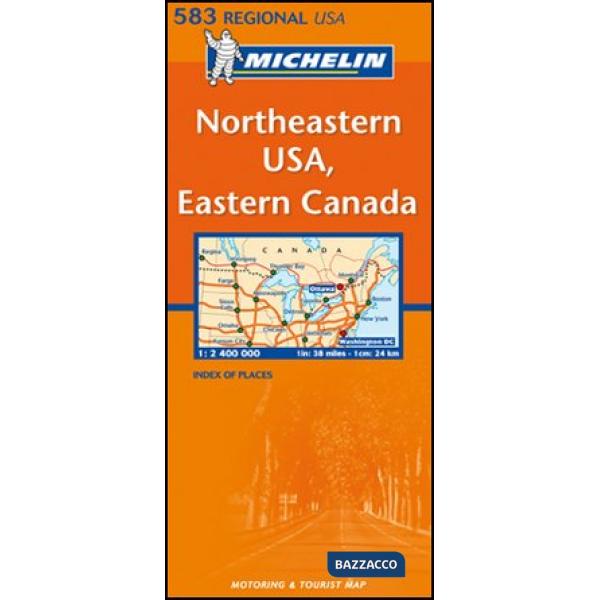 Northeastern U.S.A., Eastern Canada 1:2.400.000