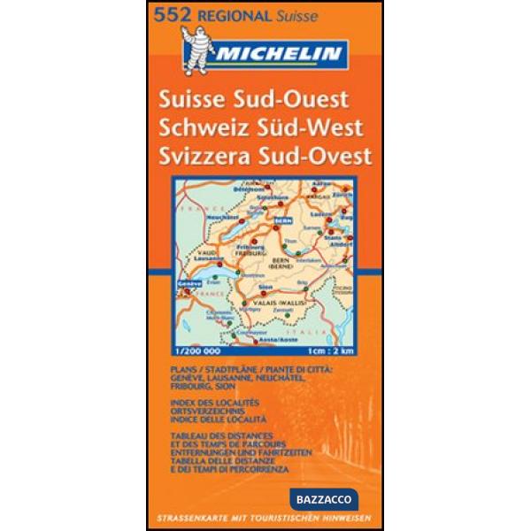 Suisse sud-ouest 1:200.000