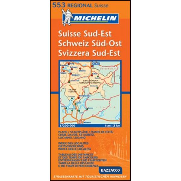 Suisse sud-est 1:200.000