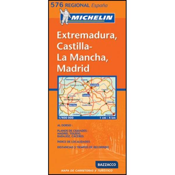 Extremadura, Castilla la Mancha, Madrid 1:400.000