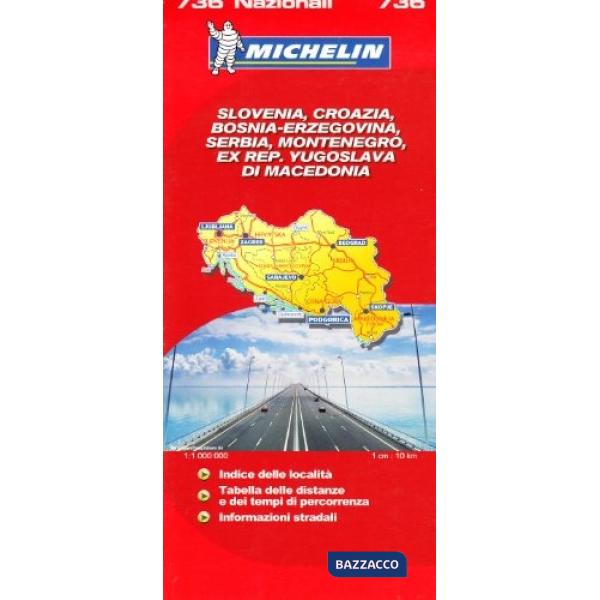 Slovenia Croazia Bosnia 1:1.000.000