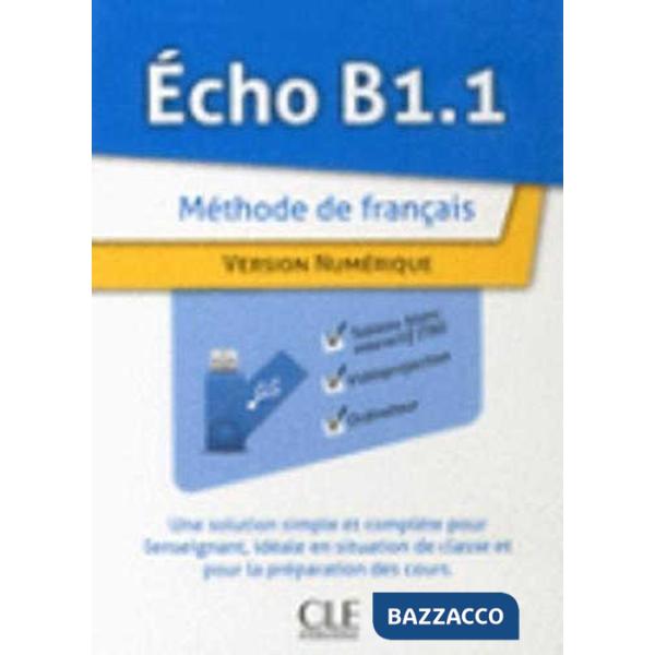 ECHO 2ED B1.1 RESSOURCES NUMERIQUES USB