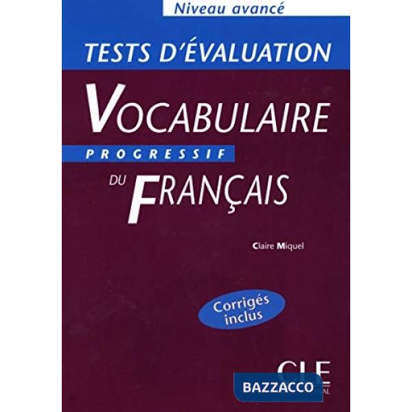 VOCABULAIRE PROGRESSIF TEST EVALUAT. AVANCE