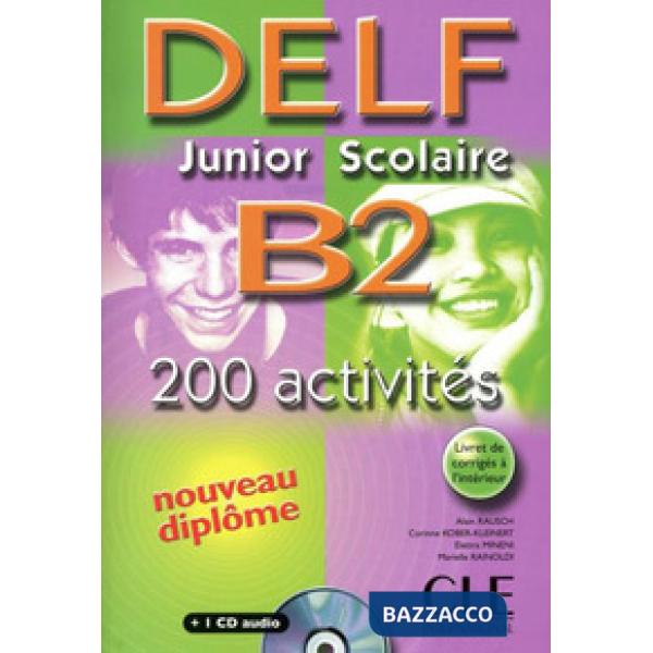 NOUVEAU DELF JUNIOR SCOLAIRE B2 LIVRE + CD
