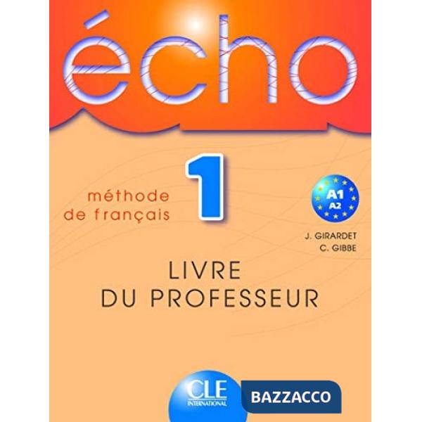 ECHO 1 LIVRE PROFESSEUR