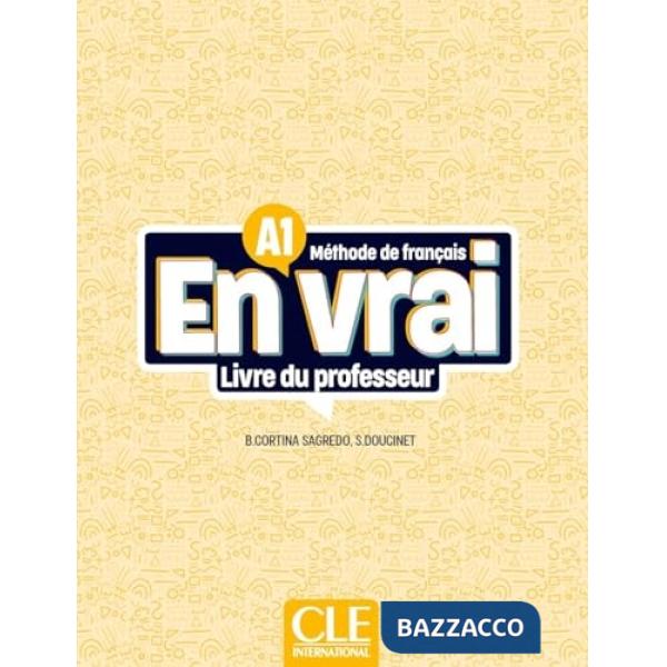 EN VRAI LIVRE DU PROFESSEUR A1
