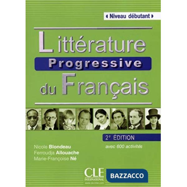 LITTERATURE PROGRESSIVE 2ED DEBUT LIVRE + CD NC