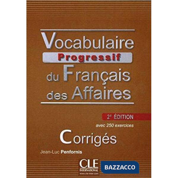 VOCABULAIRE PROGRESS AFFAIRES INTER CORRIGES