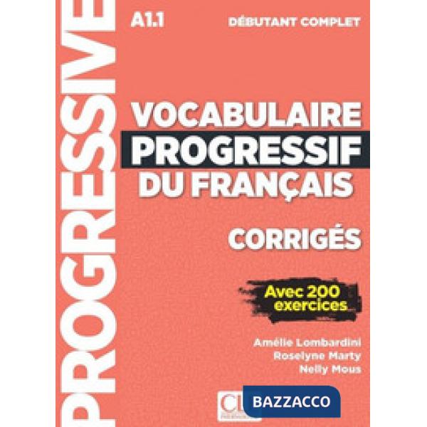 VOCABULAIRE PROGRESSIF DEBUT COMPLET CORR NC