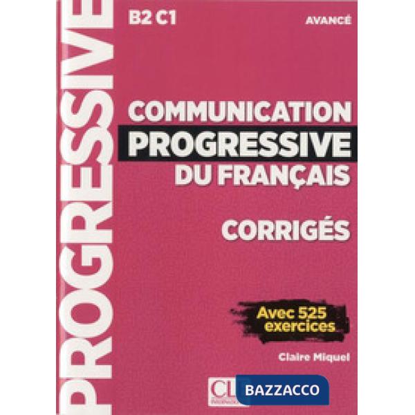 COMMUNIC PROGRESS AVANCE 3ED CORRIGES NC