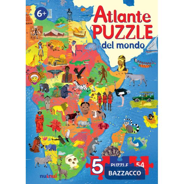 Atlante puzzle del mondo. Ediz. a colori
