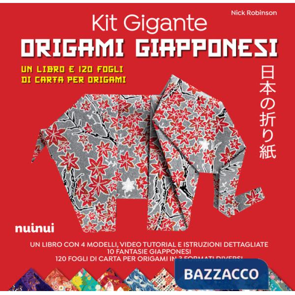 Kit gigante origami giapponesi. Con 120 fogli