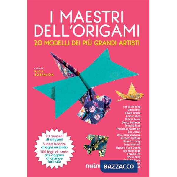 Maestri dell'origami. 20 modelli dei più grandi artisti. Con 100 fogli di carta per origani (I)