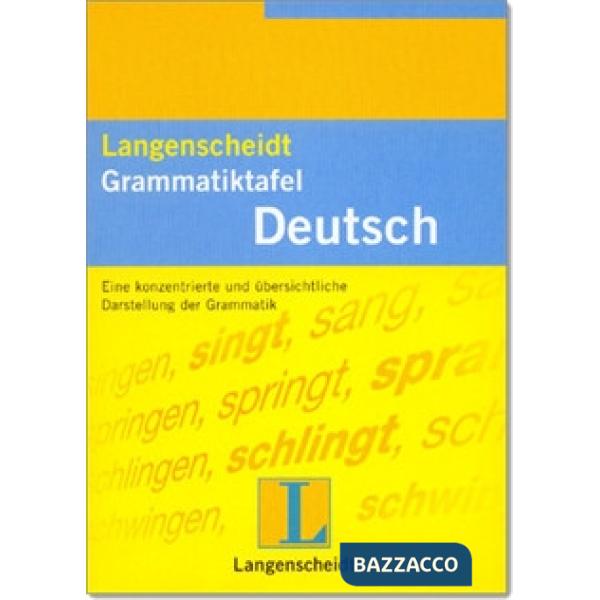 GRAMMATIK-TAFELN DEUTSCH