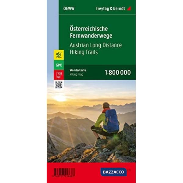 Austrian long distance hiking 1:800.000