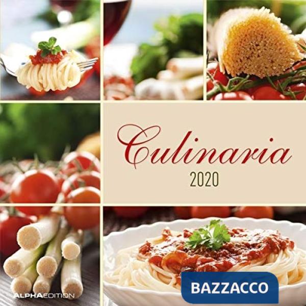 Calendario da muro 30x30 cm culinaria 2020