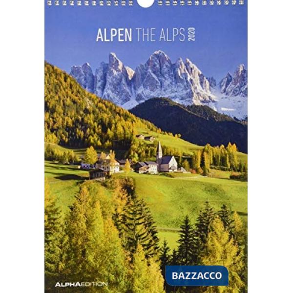 Calendario da muro 23,7 x 34 cm the alps 2020