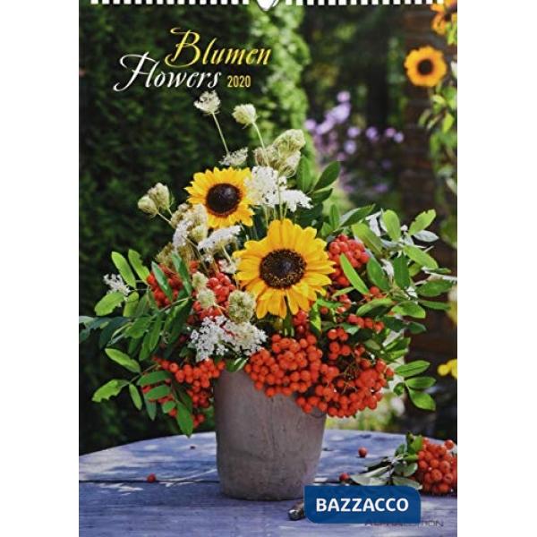 Calendario da muro 29,7 x 42 cm flowers 2020