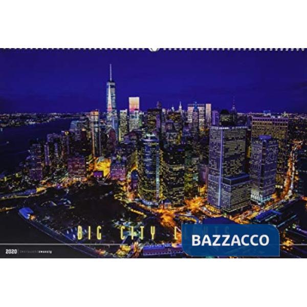 Calendario da muro 49,5 x 34 cm big city lights 2020