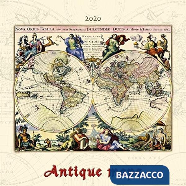 Calendario da muro 42 x 42 cm antique maps 2020