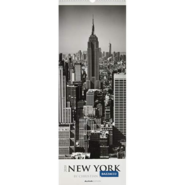 Calendario da muro 25 x 69 cm new york 2020