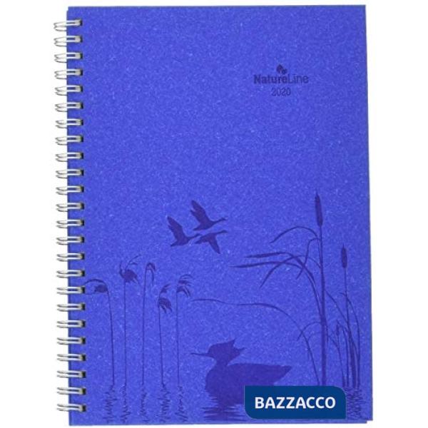 Agenda settimanale 15x21 cm spiralata nature line ocean 2020