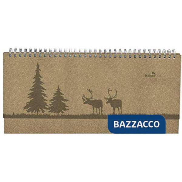 Agenda settimanale 29,7x13,5 cm da tavolo nat. Line ear. 2020