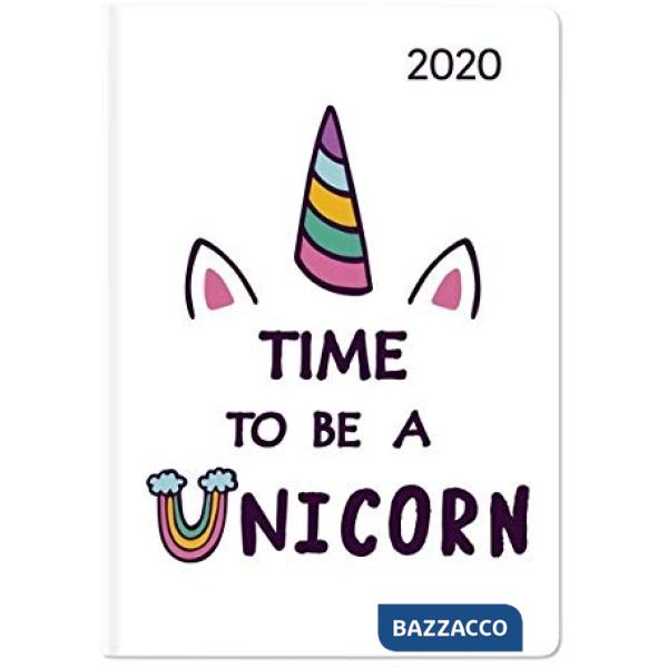 Agenda settimanale 8x11,5 cm ladytimer mini unicorn 2020