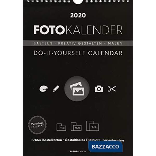 Calendario da muro 21 x 29,7 cm do it yourself 2020