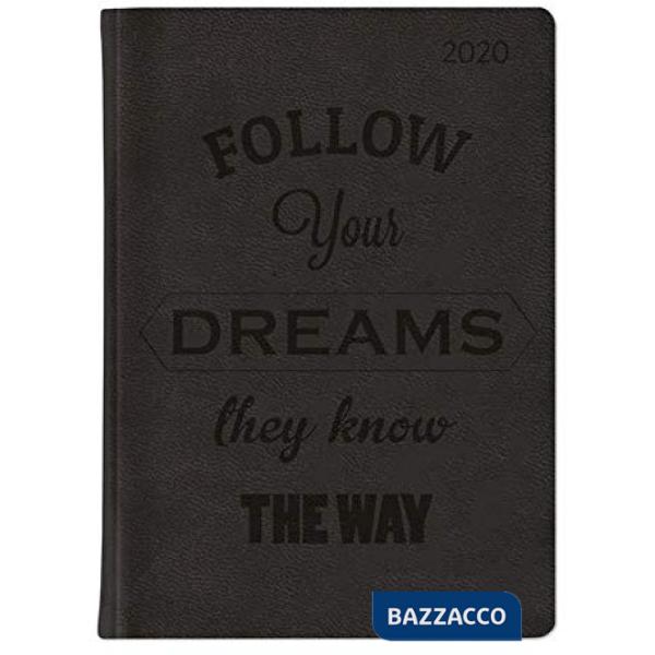 Agenda settimanale 10,7x15,2 cm ladytimer deluxe black 2020