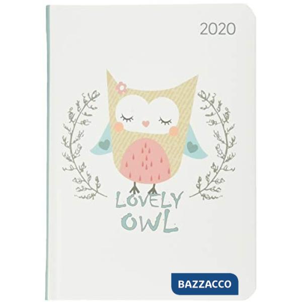Agenda settimanale 10,7x15,2 cm ladytimer lovely owl 2020