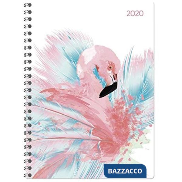 Agenda settimanale 15x21 cm ladytimer spi. Flamingos 2020