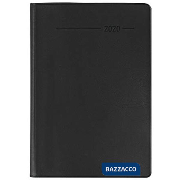 Agenda giornaliera 10,7x15,2 cm pvc nera 2020