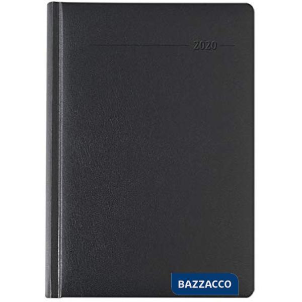 Agenda giornaliera 10,7x15,2 cm balacron nera 2020
