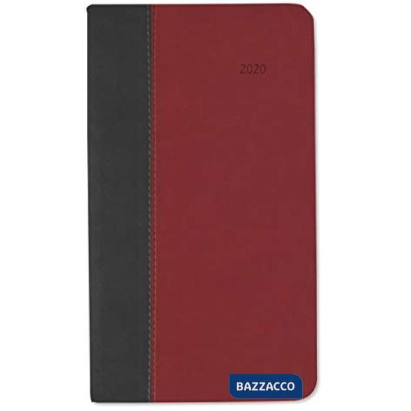 Agenda settimanale 9x15,6 cm premium fire (nera / rossa) 2020