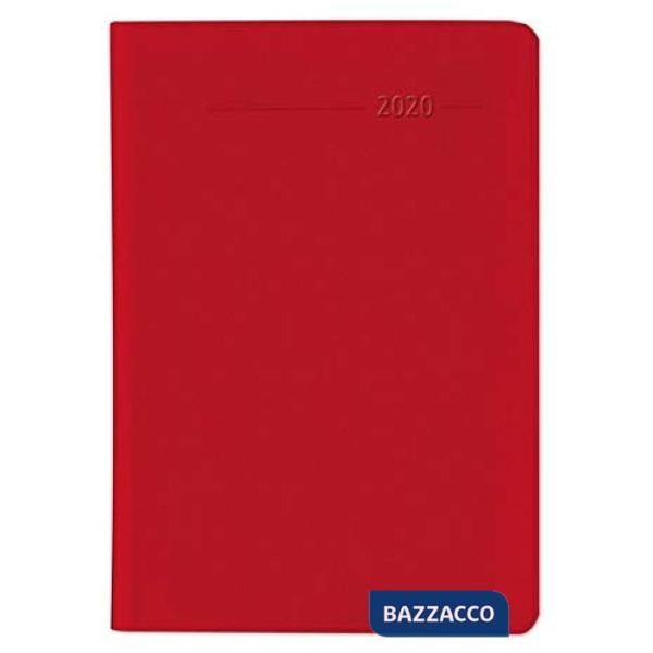 Agenda settimanale 8x11,5 cm pvc rosso 2020