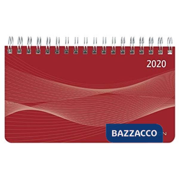 Agenda settimanale 15,6x9 cm pp rossa 2020