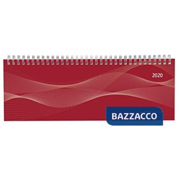 Agenda settimanale 29,7x10,5 cm pp rossa 2020