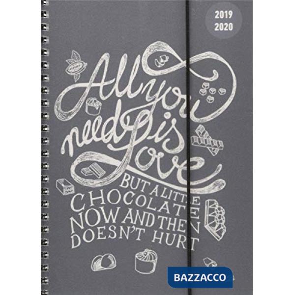 Collegetimer A5 chalkboard ringbuch 2019-2020