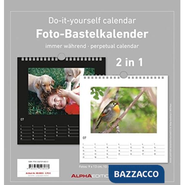 Calendario perpetuo da muro 21x22cm do it yourself