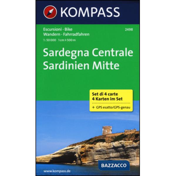 Sardegna centrale-Sardinien mitte. Carta escursionistica 1:50.000. Ediz. bilingu