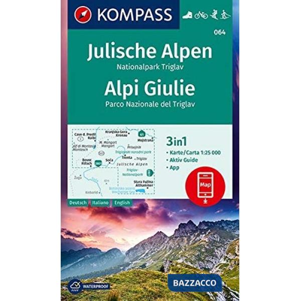 Carta escursionistica Kom 064. Julische Alpen, Nationalpark Triglav, Alpi Giulie