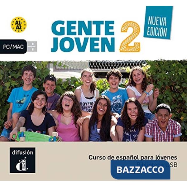 GENTE JOVEN 2 NUEVA EDICION A1-B2 BIBLIOTECA USB CON LIBRO DIGITAL