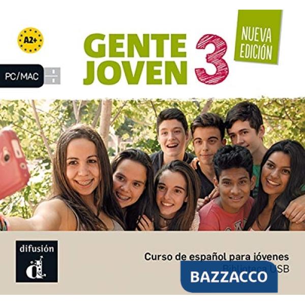GENTE JOVEN 3 NUEVA EDICION A2 + BIBLIOTECA USB CON LIBRO DIGITAL